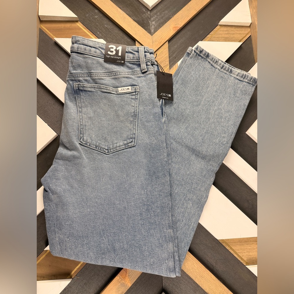 Joes Jeans High Rise Straight Blue Jeans Size 31